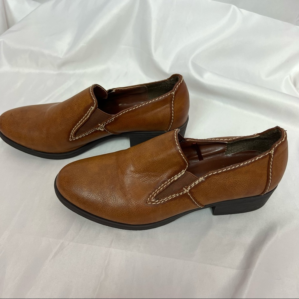 Madeline Stuart Brown Slide On Shoes, size 7